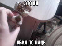 это он убил по лице