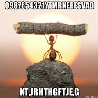 0987654321ytmrnebfsvad kt,jrhthgftje,g