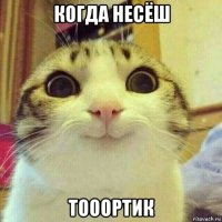 когда несёш тооортик