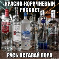 красно-коричневый рассвет русь вставай пора