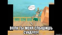  волк ты меня слышишь сука?!!?!