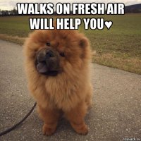 walks on fresh air will help you♥ 