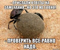 - прислали ответы на замечания - но это же говно! - проверить все-равно надо.