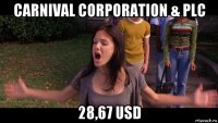 carnival corporation & plc 28,67 usd