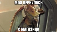 моя вернулась с магазина