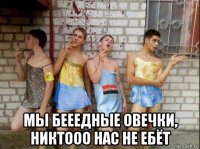  мы бееедные овечки, никтооо нас не ебёт
