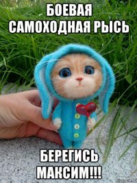боевая самоходная рысь берегись максим!!!