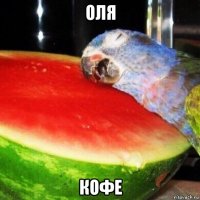 оля кофе
