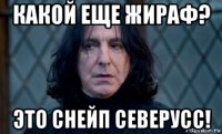 какой еще жираф? это снейп северусс!