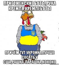 пригоженские боты,рука кремля,кремлеботы причём тут укроина,лучше сосать у сша,рашка-парашка,кококо