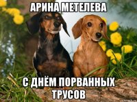 арина метелева с днём порванных трусов