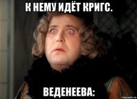 к нему идёт кригс. веденеева: