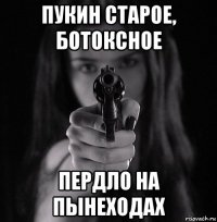 пукин старое, ботоксное пердло на пынеходах