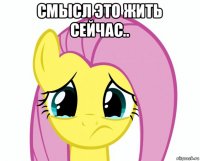смысл это жить сейчас.. 