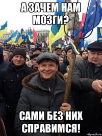 а зачем нам мозги? сами без них справимся!