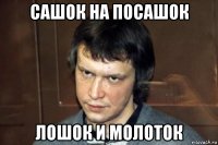 сашок на посашок лошок и молоток