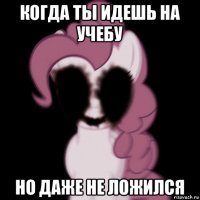 когда ты идешь на учебу но даже не ложился