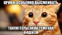 кринж особенно высмеивать такую серьезную тему как фашизм