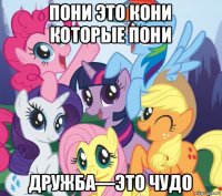 пони это кони которые пони дружба—это чудо