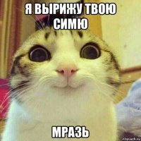 я вырижу твою симю мразь
