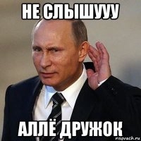 не слышууу аллё дружок