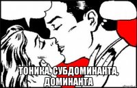  тоника, субдоминанта, доминанта