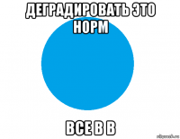 деградировать это норм все в b