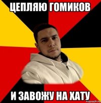цепляю гомиков и завожу на хату