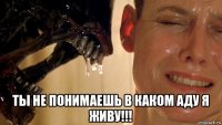  ты не понимаешь в каком аду я живу!!!