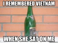 i remembered vietnam when she sat on me