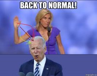 back to normal! 