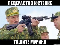 педерастов к стенке тащите мурика