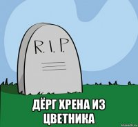  дёрг хрена из цветника