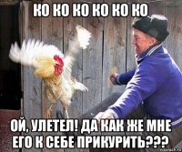 ко ко ко ко ко ко ой, улетел! да как же мне его к себе прикурить???