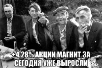  +4,28% акции магнит за сегодня уже выросли