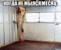 когда не мылся месяц: 