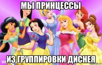 мы принцессы из группировки диснея
