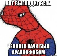вот выглядит если человек паук был арахнофобом