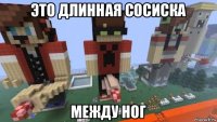 это длинная сосиска между ног