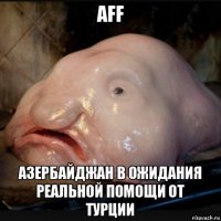 aff азербайджан в ожидания реальной помощи от турции