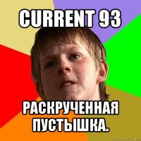 current 93 раскрученная пустышка.