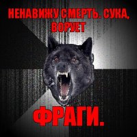 ненавижу смерть. сука, ворует фраги.