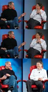 Стив Джобс и Билл Гейтс (3 зоны)