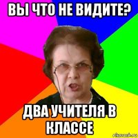 вы что не видите? два учителя в классе