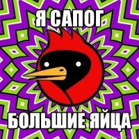 я сапог большие яйца