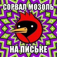 сорвал мозоль на письке