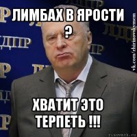 лимбах в ярости ? хватит это терпеть !!!