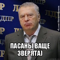  пасаны ваще зверята)