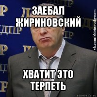 заебал жириновский хватит это терпеть