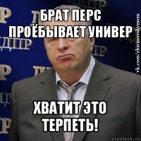 брат перс проёбывает универ хватит это терпеть!